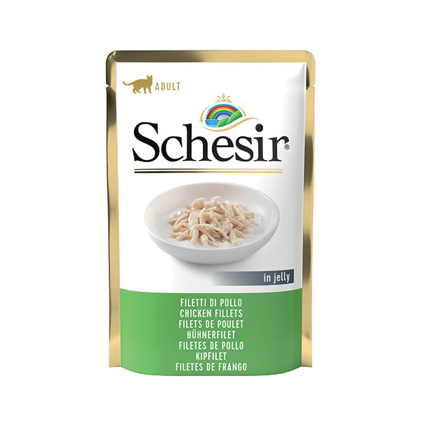 SCHESIR GATTO BUSTA IN JELLY ADULTO FILETTI DI POLLO 85 GR