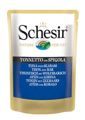 SCHESIR GATTO BUSTA IN JELLY ADULTO TONNETTO & SPIGOLA 85 GR