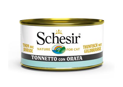 SCHESIR GATTO LATTINA IN JELLY ADULTO TONNETTO & ORATA 85 GR