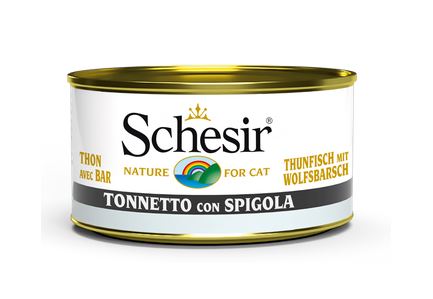 SCHESIR GATTO LATTINA IN JELLY ADULTO TONNETTO & SPIGOLA 85 GR