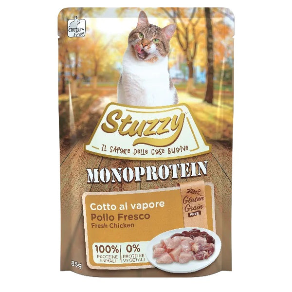 STUZZY GATTO MONOPROTEIN BUSTA ADULTO POLLO FRESCO 85 GR