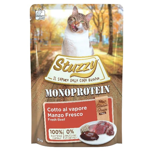 STUZZY GATTO MONOPROTEIN BUSTA ADULTO MANZO FRESCO 85 GR