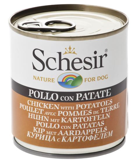 SCHESIR CANE LATTINA IN JELLY ADULTO POLLO & PATATE 285 GR