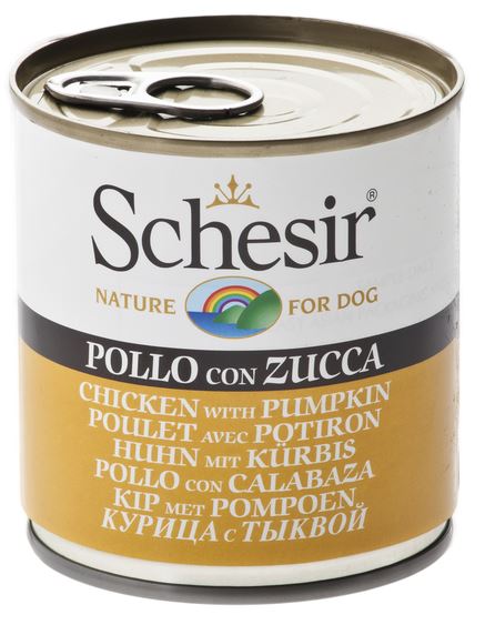 SCHESIR CANE LATTINA IN JELLY ADULTO POLLO & ZUCCA 285 GR
