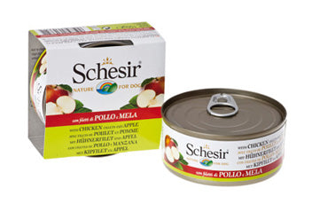 SCHESIR CANE LATTINA IN JELLY ADULTO POLLO & MELA 150 GR