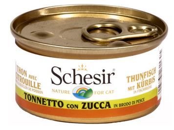 SCHESIR GATTO LATTINA IN BRODO DI PESCE ADULTO TONNETTO & ZUCCA 70 GR