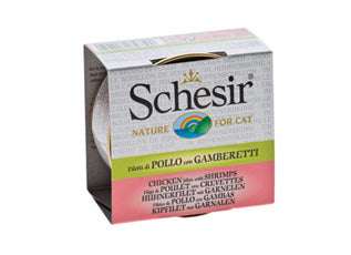 SCHESIR GATTO LATTINA IN BRODO DI POLLO ADULTO POLLO & GAMBERETTI 70 GR