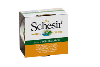SCHESIR CANE LATTINA IN JELLY ADULTO POLLO & ALOE 150 GR