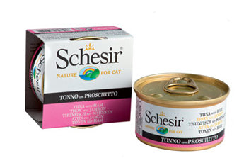 SCHESIR GATTO LATTINA IN JELLY ADULTO TONNETTO & PROSCIUTTO 85 GR