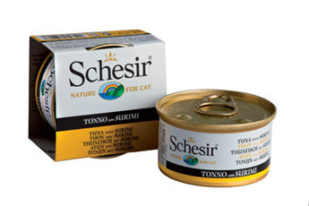 SCHESIR GATTO LATTINA IN JELLY ADULTO TONNETTO & SURIMI 85 GR