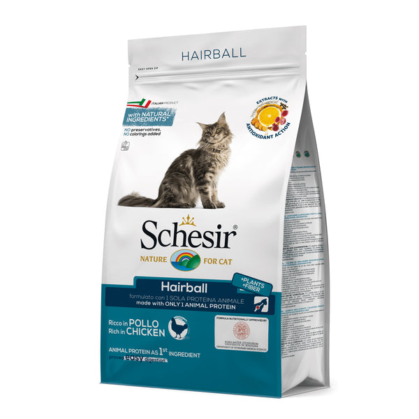 SCHESIR GATTO MAINTENANCE ADULTO HAIRBALL POLLO 400 GR