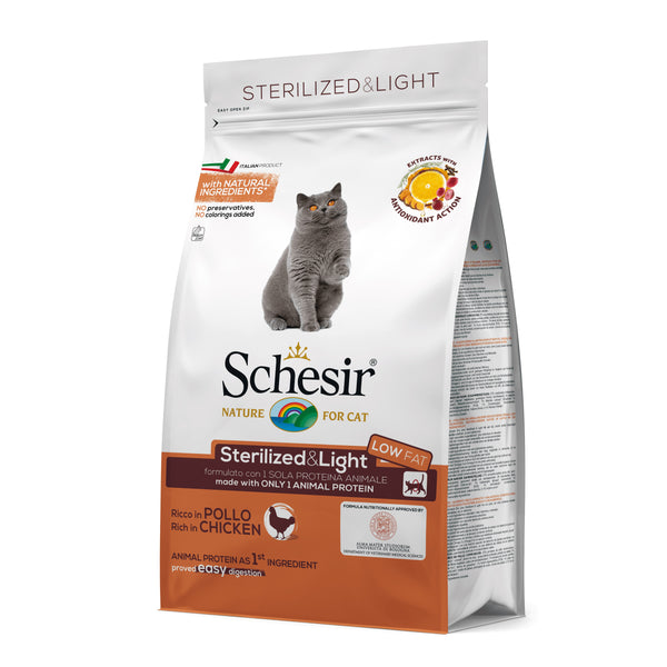 SCHESIR GATTO MAINTENANCE ADULTO STERILIZZATO&LIGHT POLLO 400 GR