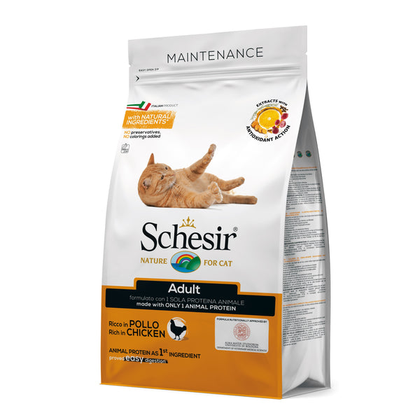 SCHESIR GATTO MAINTENANCE ADULTO POLLO 1,5 KG