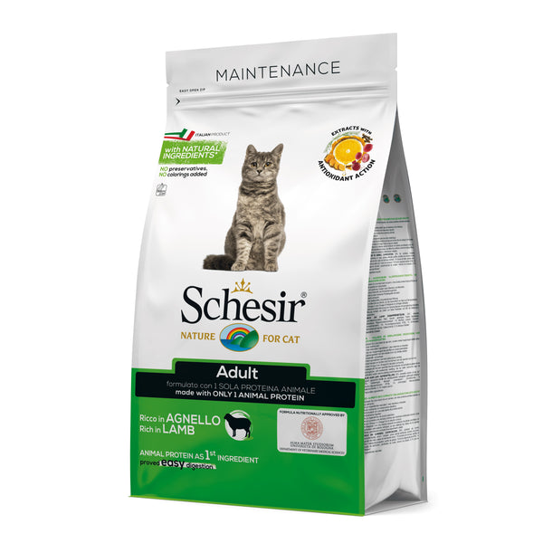 SCHESIR GATTO MAINTENANCE ADULTO AGNELLO 1,5 KG
