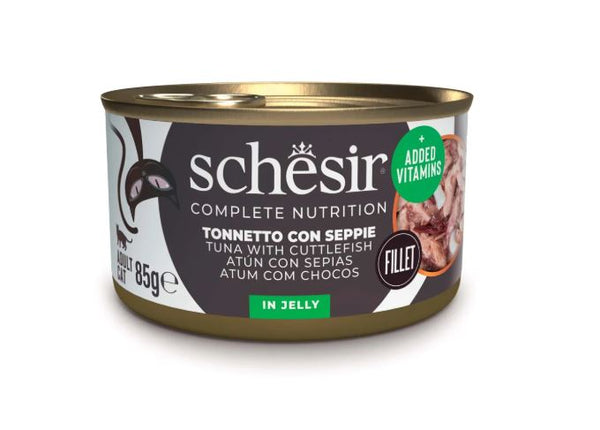 SCHESIR GATTO LATTINA IN JELLY ADULTO TONNETTO & SEPPIE 85 GR