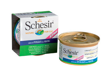SCHESIR GATTO LATTINA IN JELLY KITTEN POLLO & ALOE 85 GR
