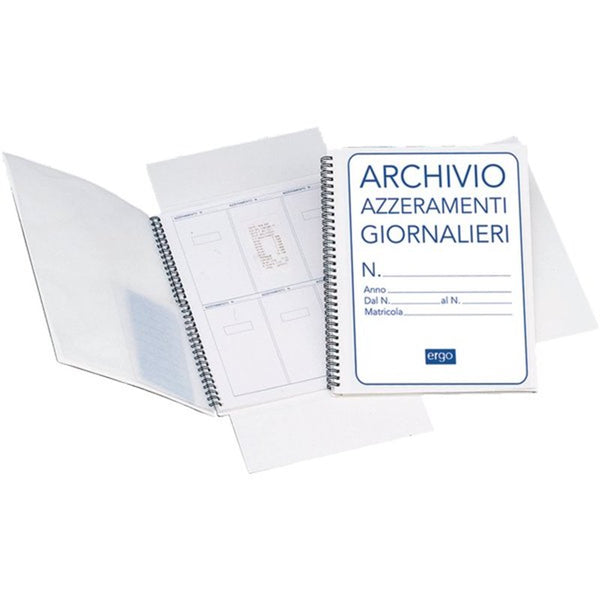 CARTELLA ARCHIVIO AZZERAMENTI GIORNALIERO 30x23 CM BIANCO