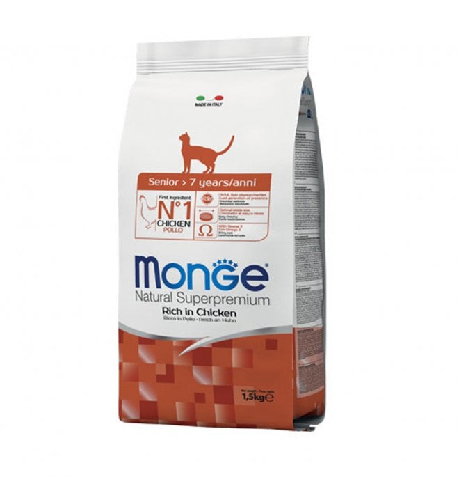 MONGE GATTO NATURAL SUPERPREMIUM SENIOR POLLO 400 GR