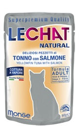MONGE GATTO NATURAL BUSTA ADULTO TONNO & SALMONE 80 GR