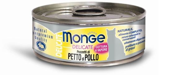 Monge Gatto Delicate Lattina Adulto Petto Di Pollo 80 g