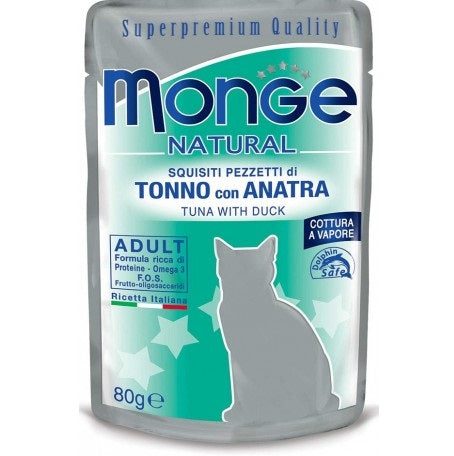 Monge Gatto Natural Busta Adulto Tonno & Anatra 80 g