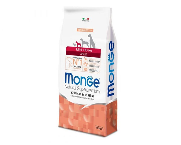 Monge Cane Natural Superpremium Adulto Mini Salmone & Riso 7,5 kg