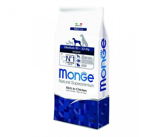 Monge Cane Natural Superpremium Senior Medium Pollo 12 kg