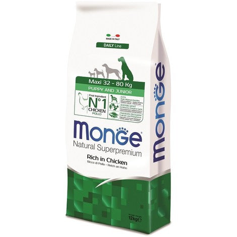 Monge Cane Natural Superpremium PUPPY&JUNIOR Maxi Pollo 12 kg