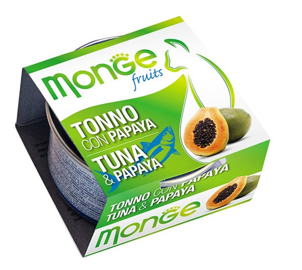 Monge Gatto Fruits Lattina Adulto Tonno & Papaya 80 g