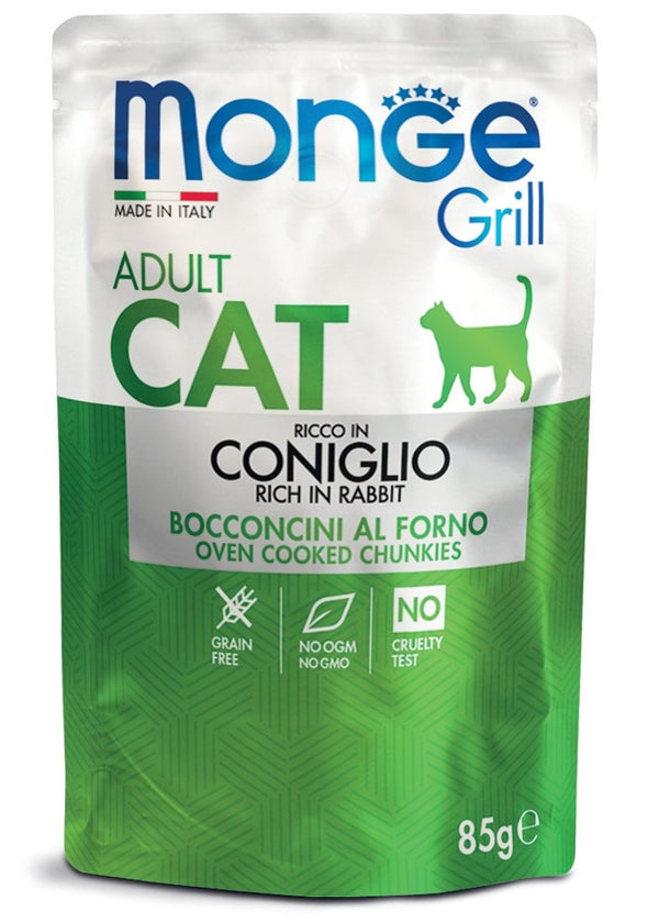 Monge Gatto Grill Busta Adulto Coniglio 85 g