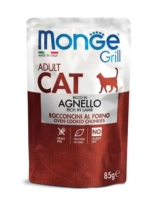 Monge Gatto Grill Busta Adulto Agnello 85 g