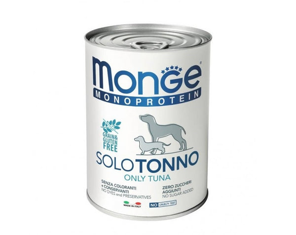 Monge Cane Monoprotein Lattina Adulto Solo Tonno 400 g