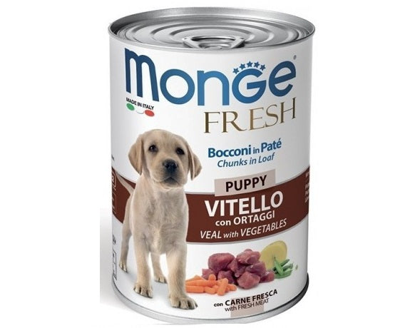 MONGE CANE FRESH LATTINA PUPPY VITELLO & ORTAGGI 400 GR