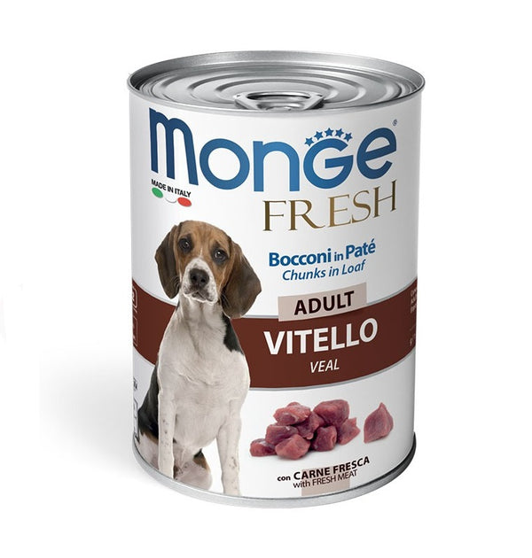 MONGE CANE FRESH LATTINA ADULTO VITELLO 400 GR