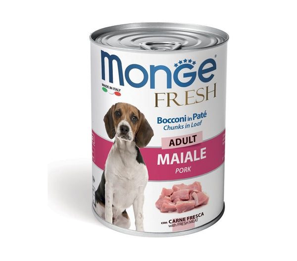 MONGE CANE FRESH LATTINA ADULTO MAIALE 400 GR