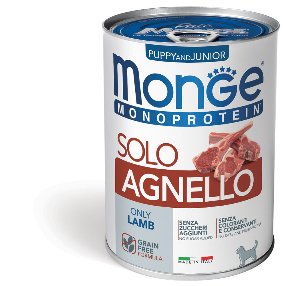 MONGE CANE MONOPROTEIN LATTINA PUPPY SOLO AGNELLO 400 GR