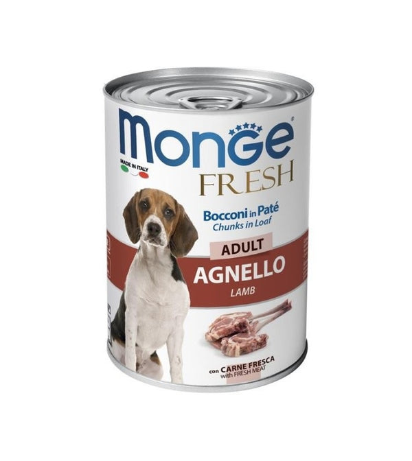 MONGE CANE FRESH LATTINA ADULTO AGNELLO 400 GR