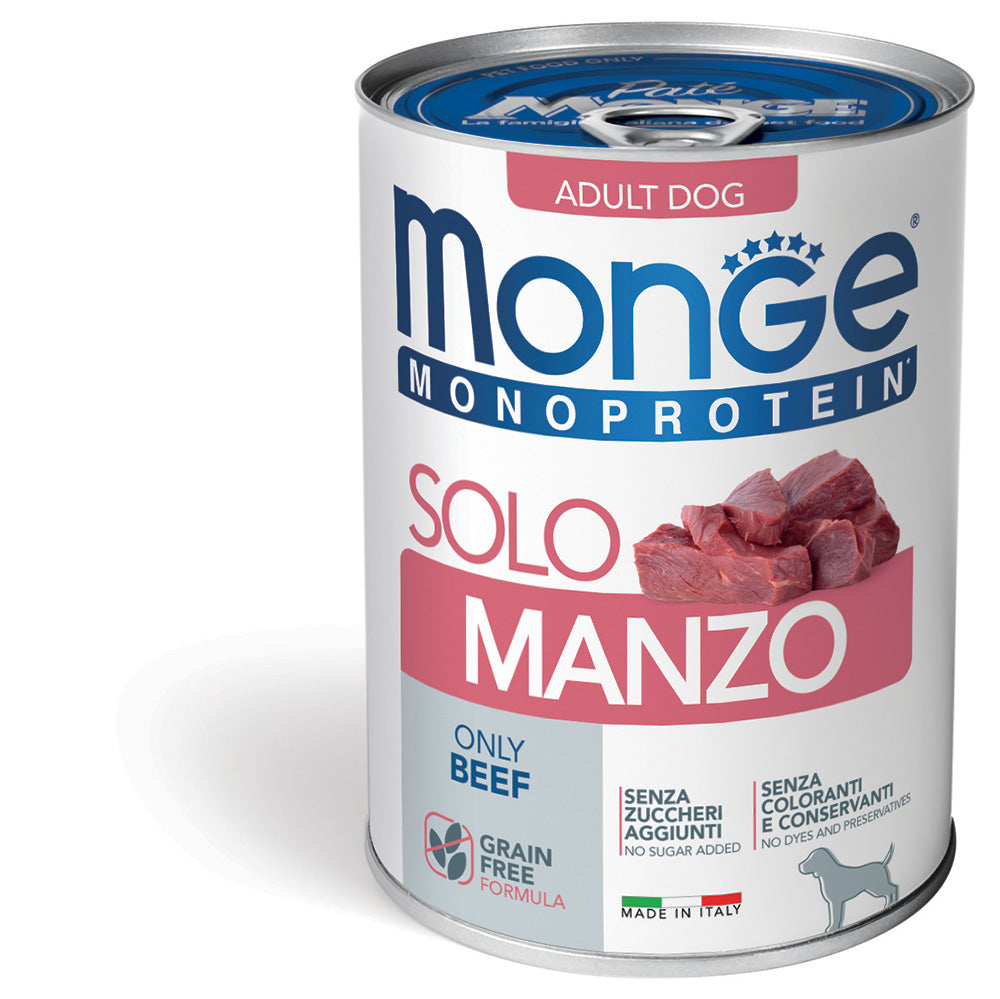 MONGE CANE MONOPROTEIN LATTINA ADULTO SOLO MANZO 400 GR