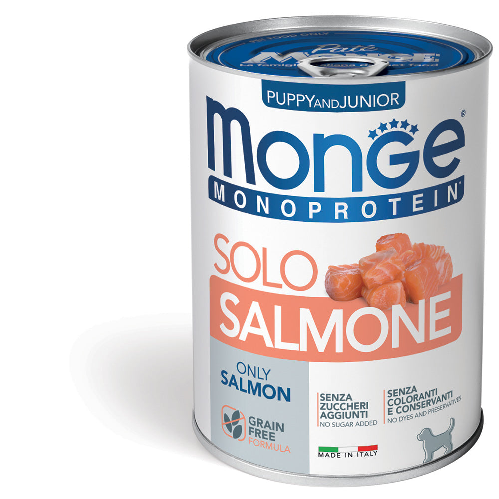 MONGE CANE MONOPROTEIN LATTINA PUPPY SOLO SALMONE 400 GR