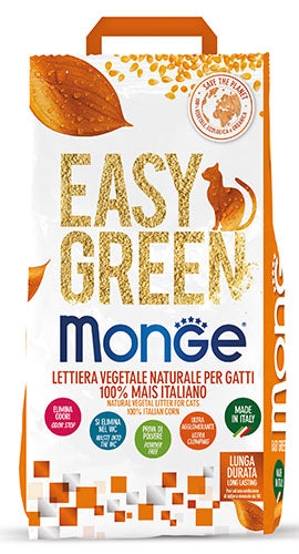MONGE GATTO LETTIERA "EASY GREEN" 100% MAIS ITALIANO 7 KG