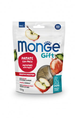 MONGE CANE GIFT SNACK ADULTO SENSITIVE DIGESTION PATATE & MELA 150 GR