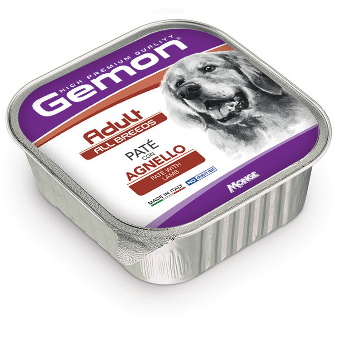 GEMON CANE PATÈ ADULTO ALL BREEDS AGNELLO VASCHETTA 150 GR