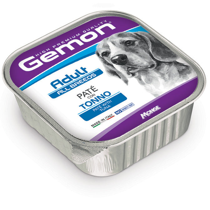 GEMON CANE PATÈ ADULTO ALL BREEDS TONNO VASCHETTA 150 GR