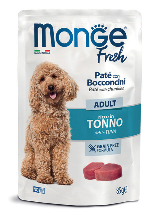 MONGE CANE FRESH BUSTA ADULTO TONNO 85 GR