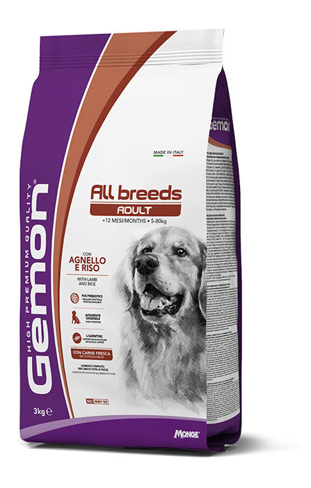 GEMON CANE ADULTO ALL BREEDS AGNELLO & RISO 15 KG