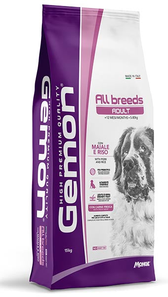 GEMON CANE ADULTO ALL BREEDS MAIALE & RISO 15 KG