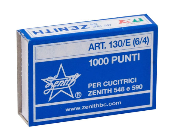 ZENITH PUNTI METALLICI 6/4 CF. (10.000 PUNTI)