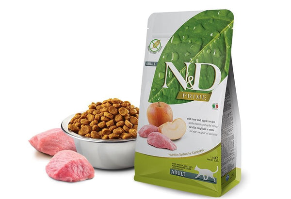 FARMINA GATTO N&D PRIME ADULTO CINGHIALE & MELA 1,5 KG