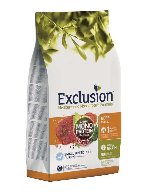 EXCLUSION CANE MEDITERRANEO PUPPY SMALL MANZO 7 KG