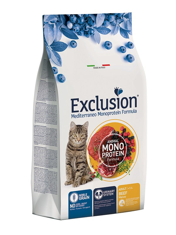 EXCLUSION GATTO MEDITERRANEO ADULTO MANZO 12 KG